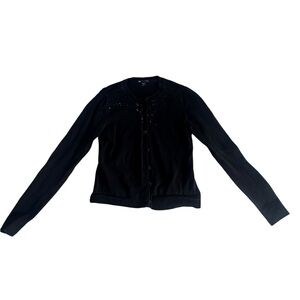 GAP Classic Black Knit Sweater/Cardigan